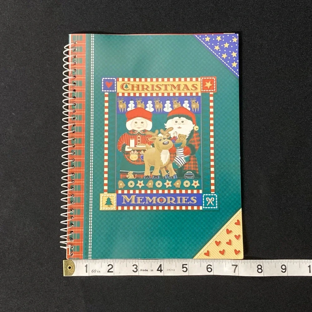 ⭐️ Vintage Christmas Memories Spiral Bound Yearly Journal